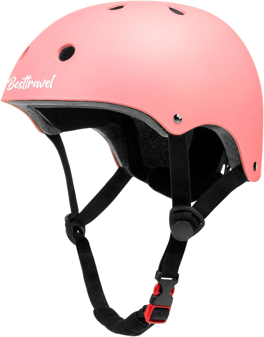 Besttravel Kids Helmet, Toddler Adjustable Kids Ages 3-8 Years Old Boys Girls Multi-Sports Safety - Pink