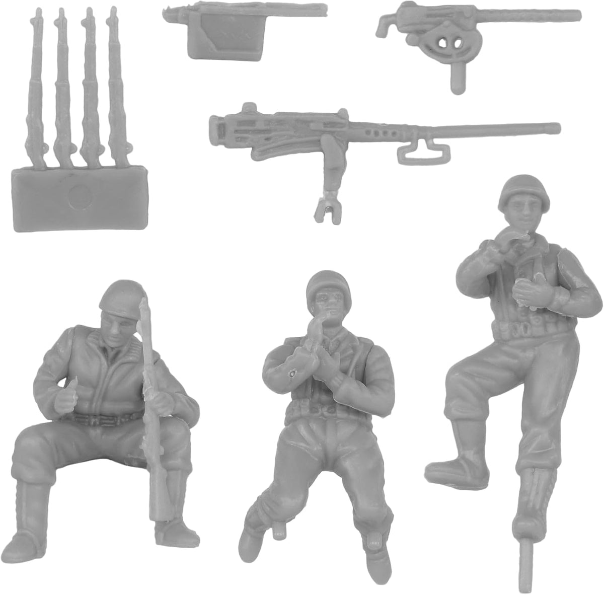 BMC Toys WW2 US M3 halftrack plastic army vehicle in tan - view 11