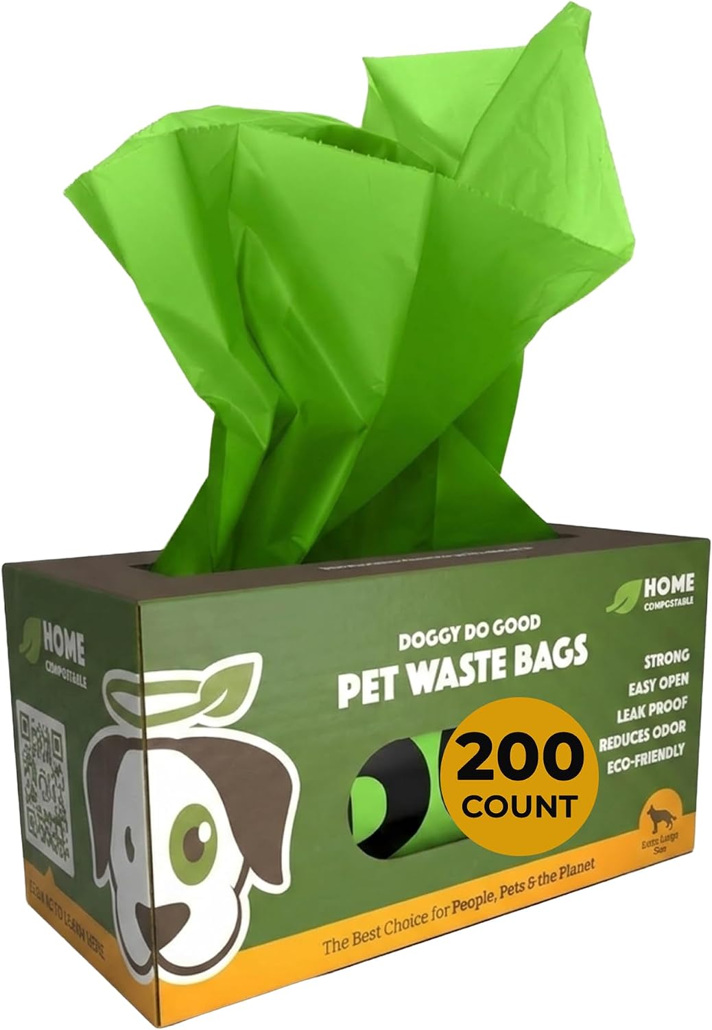 Doggy Do Good, Dog Poop Bags, Unscented - 200 Count (Pack of 1)