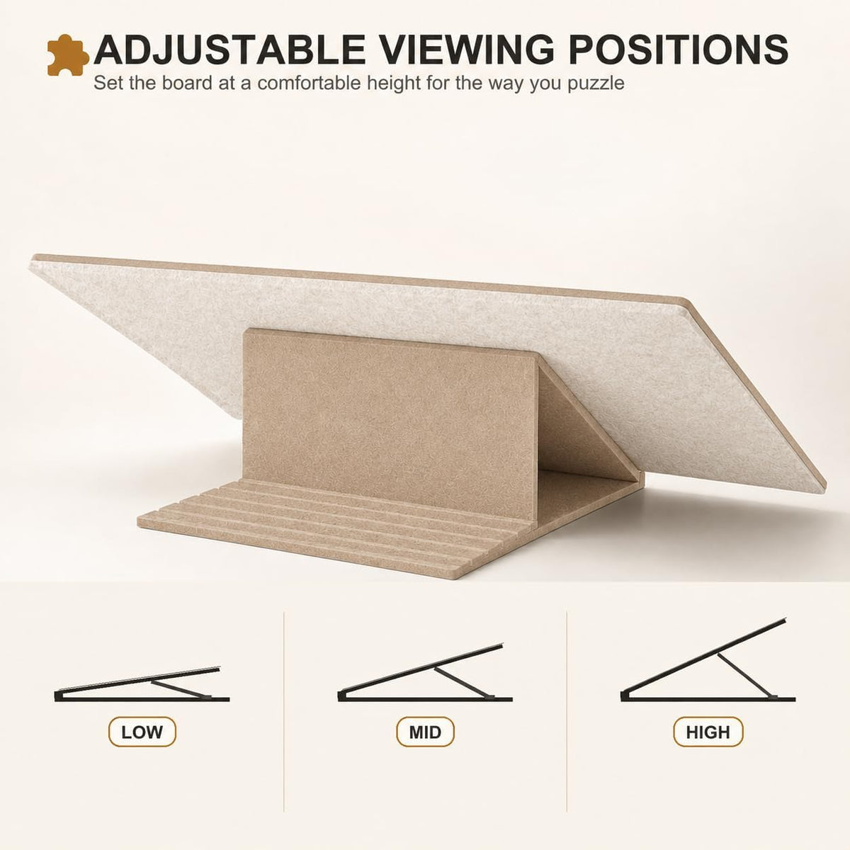 Yunihome puzzle board for 1000 pieces with 4 sorting trays and protective cover - view 37