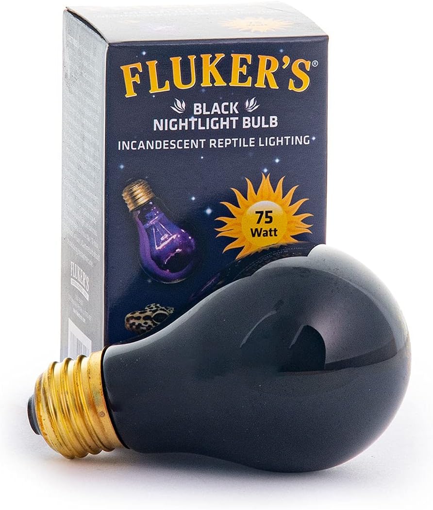Fluker's Incandescent Black Nightlight Bulbs for Reptiles - 75 Watts