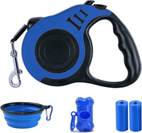 Retractable Dog Leash, 10 FT Dog Leash for Small Medium Dogs up to 22lbs, Pet Tape with Anti Slip - 16ft (for Dogs Up to 33lbs) / Blue