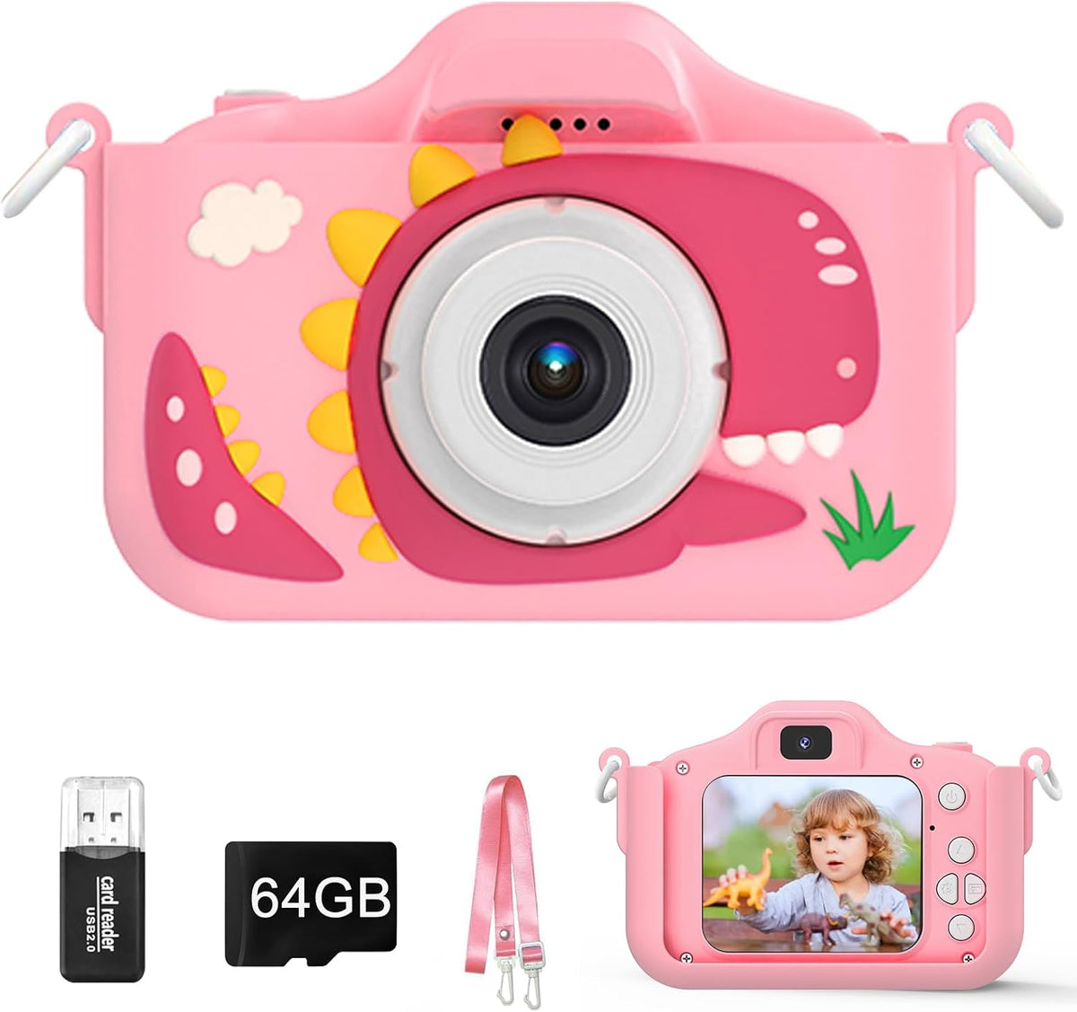 XBENDON kids camera with dual lens, 48MP photos and 1080P video - view 2