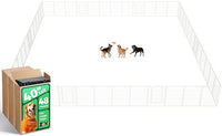 FXW Rollick Unleashed Dog Playpen for Indoor, Yard, RV Camping, 40 inch 48 Panels for Medium and Large Dogs, White│Patented