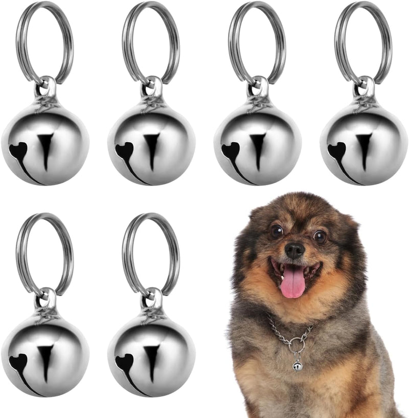 UKCOCO Dog Collar Bell : 6Pcs 16MM Metal Pet Collar Bells with Key