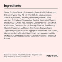 PetO'Cera Mist Spray, Unscented - Anti-Itch & Dandruff Treatment for Dogs & Cats, Hydrating Grooming Supplies Mist with Ceramide, Soothing Relief for Sensitive & Dry Skin 5.07 fl oz/150ml