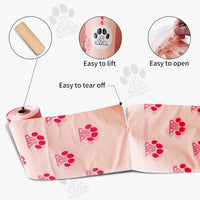 Dog Poop Bags Rolls with Dispenser 150 Count Biodegradable Bags - 1 Count (Pack of 150) / A-Pink(Cherry Blossom)-1 Dispenser+150 Bags - image 4