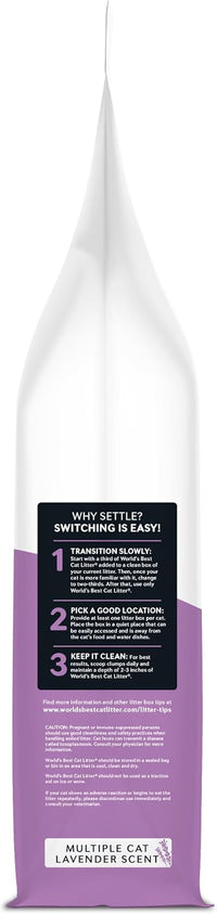 World's Best Cat Litter Lavender, Long-Lasting Odor Control - 8 pounds - image 3