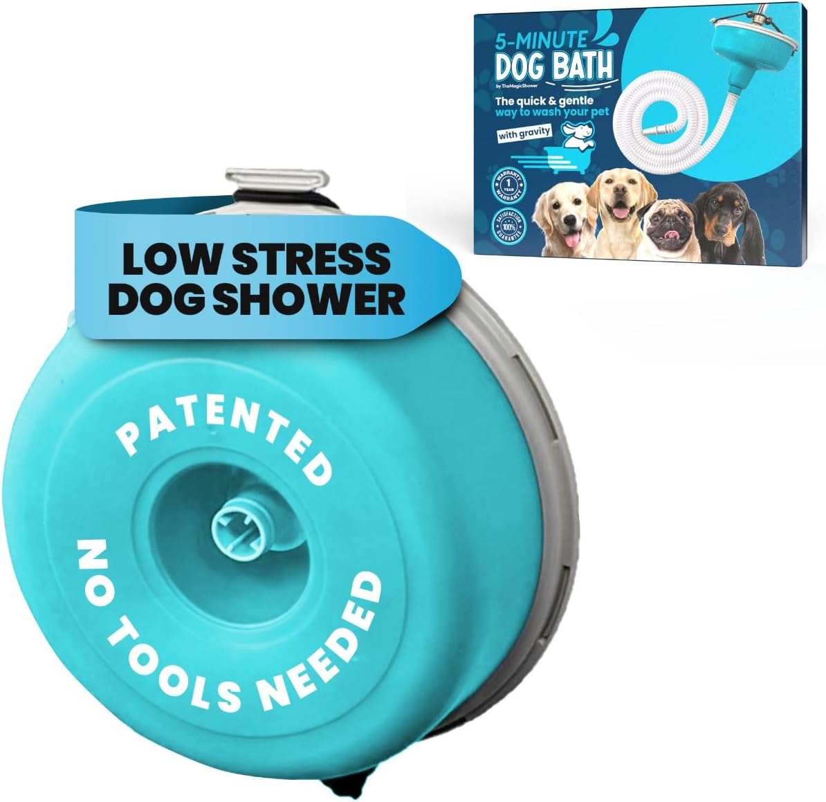 5-MinutePetBath Dog Bath Hose Attachment - Green
