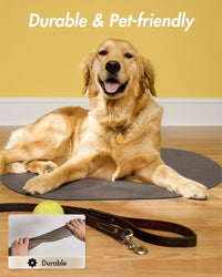 MontVoo Absorbent Dog Food Mat-Dog Mat for Food and Water Bowl - Brown / 14"x22" - image 3