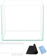 Low Iron Glass Ultra Clear Rimless Aquarium Tank - 4.6Gal 10.2"L×10.2"W×10.2"H