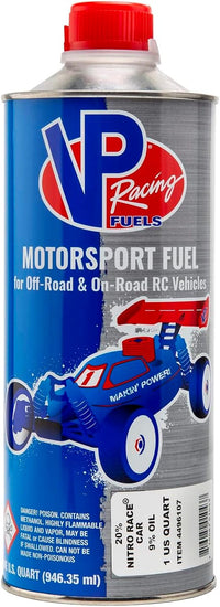 VP Racing Fuels 4496107 20% Nitro Race Car 9% Oil, Quart - 2QT