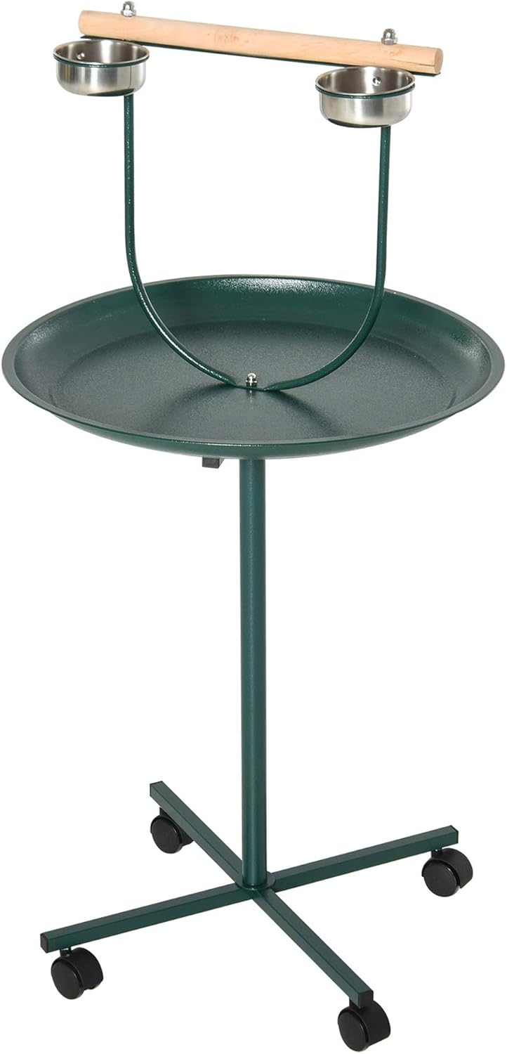 Pawhut 49" Bird Play Stand w/Wheels, Green