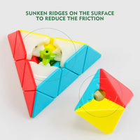 3x3 Speed Cube Stickerless with Stand & Tutorial Toy Gift for Boys - Pyraminx Speed Cube - image 4