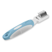Pet Mat Remover Easily removes Mats Professionally from your DOGS & CATS and Straightens Tuft & Knotted Pet hair. Extremely Gentle on pets, works on Sensitive Skin too! Blue