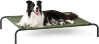 Love's cabin Elevated Cooling Dog Bed for Large Dogs - Olive Green / 48" X 35.5" X 8"