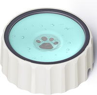 9.1" X 3.5" Dog Water Bowl No Spill 70oz/2L Large Capacity Dispenser - Green