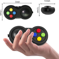 UOOEFUN fidget controller pad with joystick, buttons and gear roller, black and green - view 14