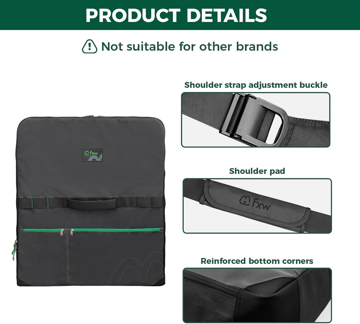 FXW Dog Playpen Storage Bag, Designed for RV Trips - Black / 32 inch(1 Pack) - image 3