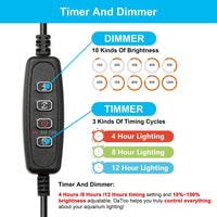 DaToo 4W 7.5inch Submersible Aquarium Light Underwater Fish Tank - 4W 7.5inch (With Timer&Dimmer) - image 4