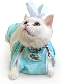Cinf Cat Restraint Grooming Bag - M (8-12lbs) / Mint - image 2
