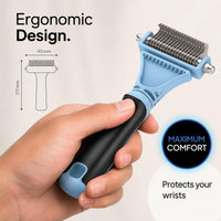 Pretty Paw Cat Brush for Indoor Cats & Long Hair with Gentle Massage - Blue - image 2