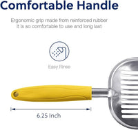 WePet Cat Litter Scoop, Aluminum Alloy Sifter, Kitty Metal Scooper, Deep Shovel, Long Handle, Poop Sifting, Kitten Pooper Lifter, Durable, Heavy Duty, for Litter Box