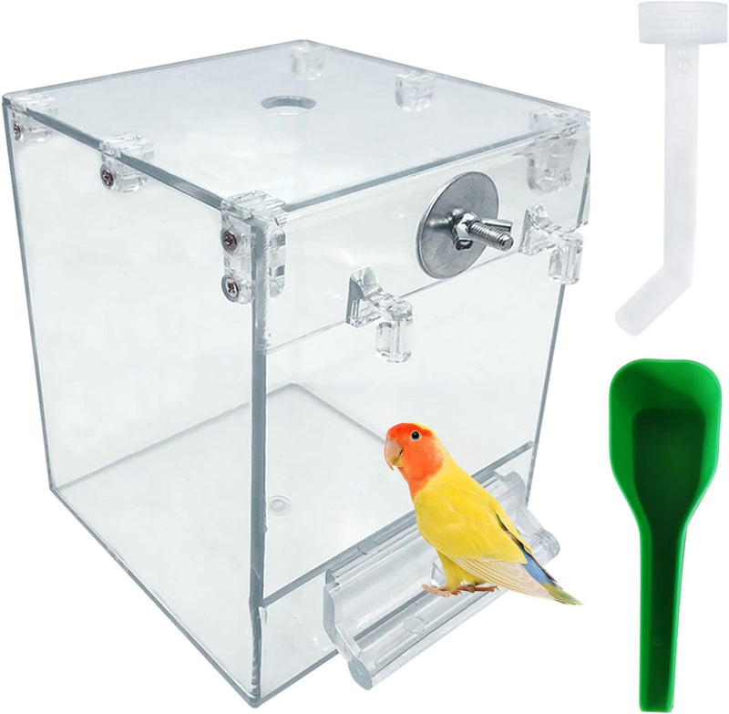 Acrylic Bird Cage Bath Box - 【1Pcs】 / 【White：1PcsType1】