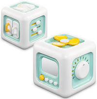 SOCBTNSO Montessori Busy Cube Travel Toy - Green