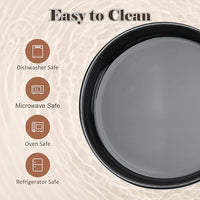 SPUNKYJUNKY Ceramic Dog Bowls with Acacia Wood Stand - Raised Dog Food and Water Bowl Set for Small Dogs (13.52 OZ, Black)