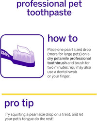 Petsmile Professional Pet Toothpaste for Cats & Dogs - Only VOHC Accepted Toothpaste - Clinically Proven to Control Plaque & Tartar Calprox Formula (London Broil, 4.2 Oz)