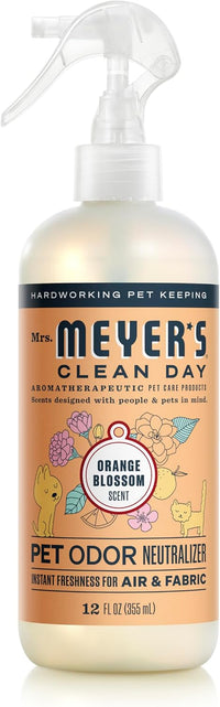 MRS. MEYER'S CLEAN DAY Pet Odor Neutralizer, Coconut Leaf Scent - Orange Blossom / 12 Fl Oz (Pack of 1)