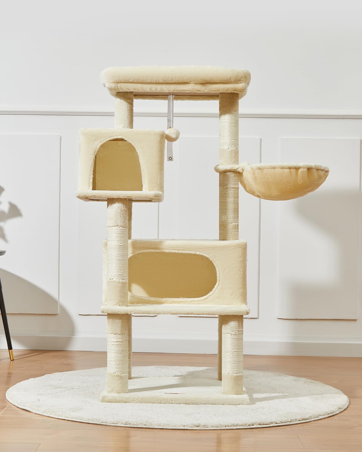 Taoqimiao Cat Tree, Suitable for Kittens - Beige / 49.2 Inches - image 4