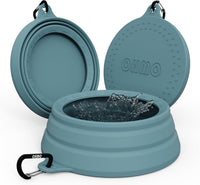 OHMO Spill Proof Collapsible Dog Bowl - 34oz / Light Blue