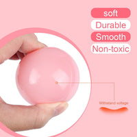 TRENDBOX Ball Pit Balls Plastic Balls for Ball Pit Pool Playpen - Pink & White / 100 pcs (Pack of 2) - image 3