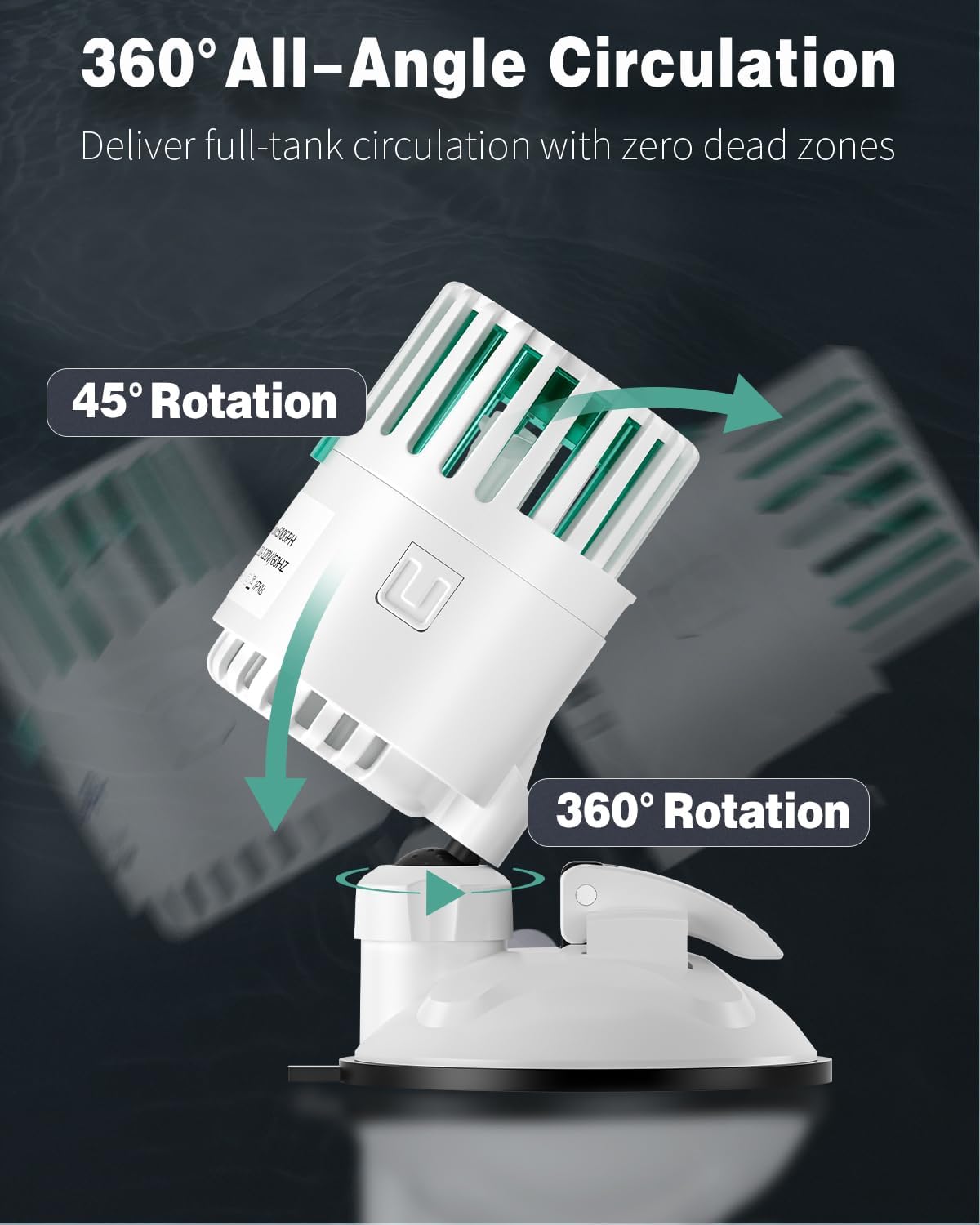 Pawfly Wave Maker for Aquarium, 800 GPH 3W Aquarium Powerhead - for Tanks up to 35 Gallons - image 4