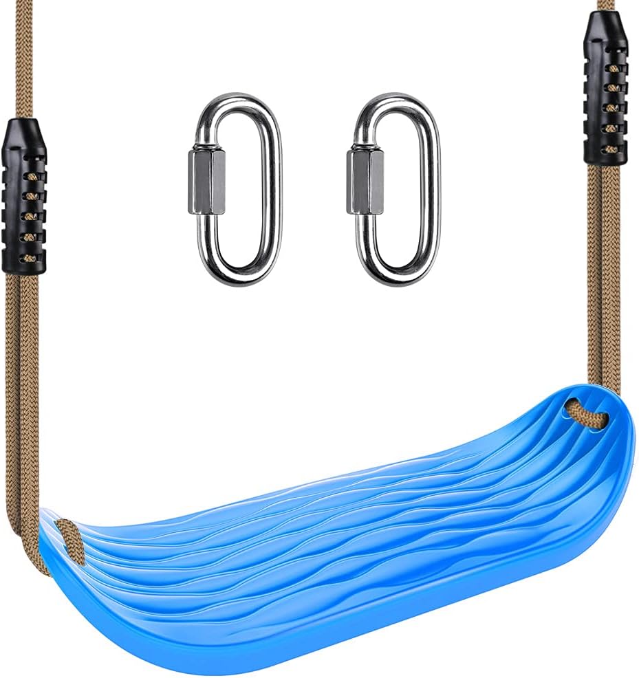 SELEWARE Heavy Duty Swing Seat Replacement, Kids & Adults - Blue, 1 Pack