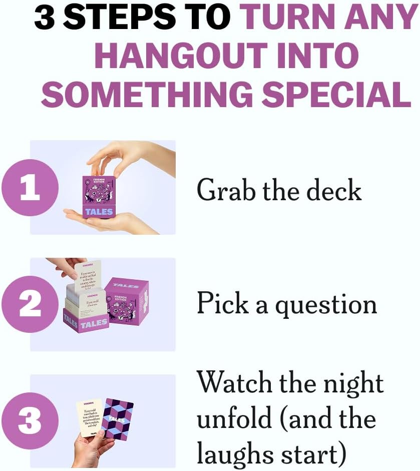 TALES 150 Conversation Cards, Create Meaningful Connections - Friends Edition - image 2
