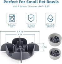 Jaoul Slow Feeder Dog Bowls Insert - Cuttable Small(5.4 inch) / Grey - image 4