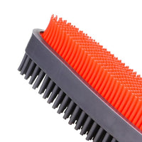 Rubber Pet Hair Removal Brush for Couch Clothes Dog Cat Pet Hair Carpet, Also Used as Dog Cat Bath Brush with Massage Effect (orange)