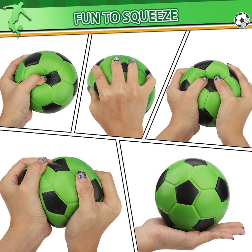 Umnodobn 3 pack of 5 inch soft foam mini soccer balls - view 7
