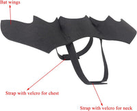 Pet Cat Bat Wings for Halloween Party Decoration - Medium / Pure Black - image 4