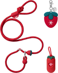 VETRESKA Hands-Free Dog Leash - Strawberry Red
