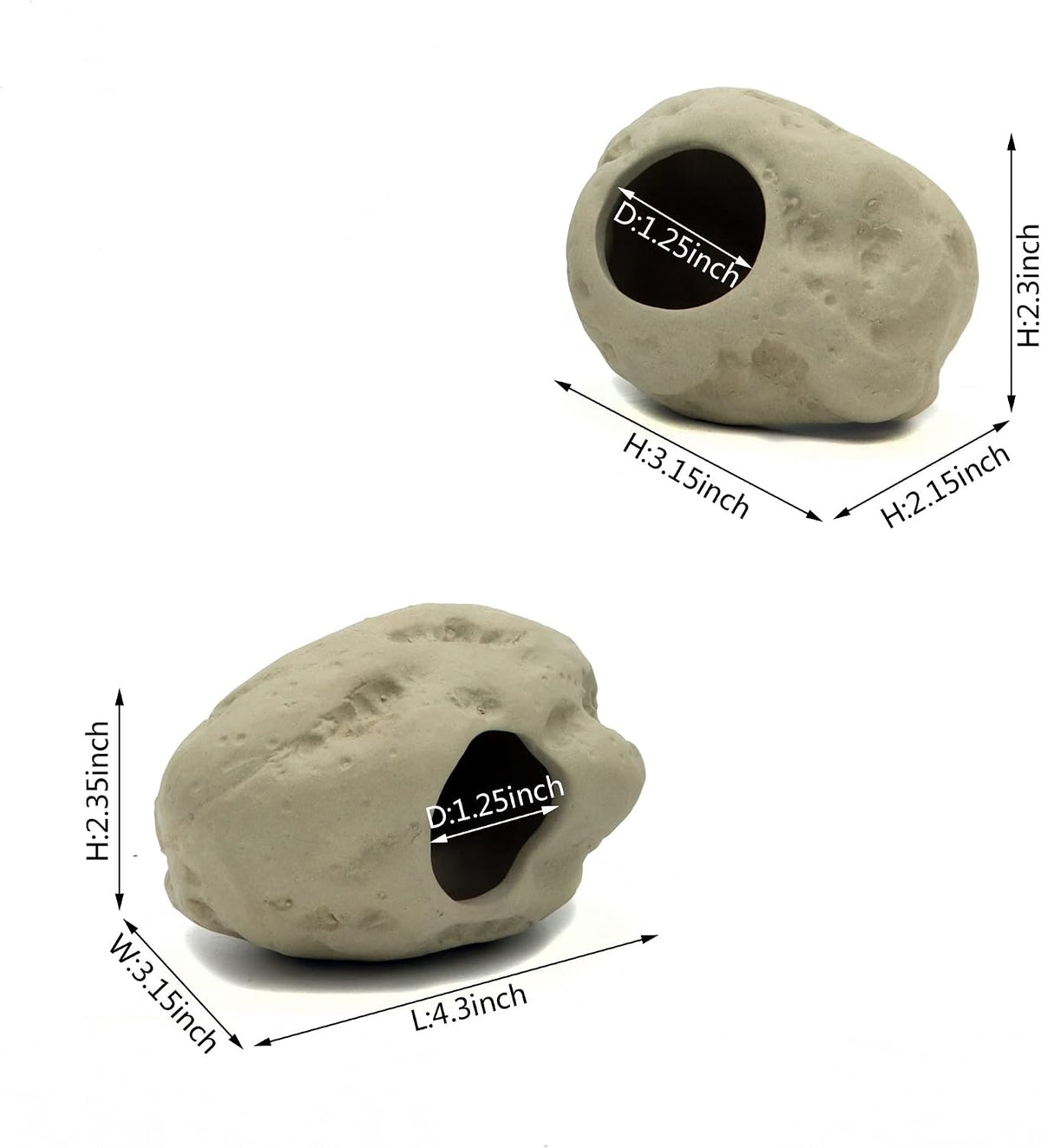 Aquarium Decoration Rock Caves, Betta Fish Tank Accessories – Essentials for Fish - Small & Medium - image 4