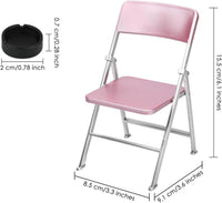 DS. Distinctive Style 1/6 scale black mini folding chair for 12 inch action figures and dolls - view 7