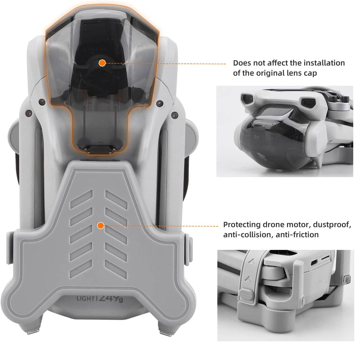 HeiyRC Mini 3 / Mini 3 Pro Propeller Holder - Grey - image 4