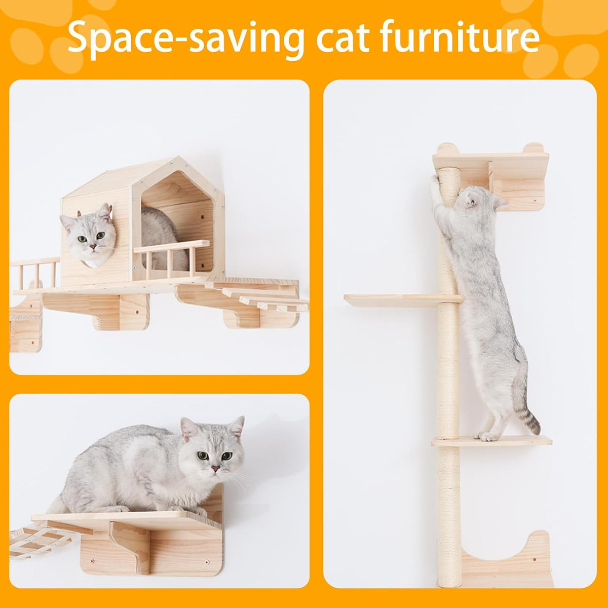 NOVGOBHOT Cat Wall Shelves for Large Cats - 10 PCS - image 2