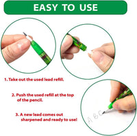 TINYMILLS 24 Pcs Pixel Miner Stackable Push Pencils - image 3