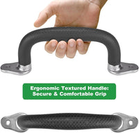 SELEWARE black playground safety handles with steel brackets, 2 pack - view 10