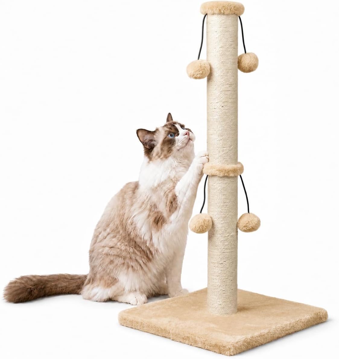 Dimaka 29in Cat Scratching Post - Light Brown / 34 inches for Large Cats